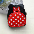 Micky mouse mochilas escolares con puntos preciosos niñas mochila de una pieza para uso diario mochila bolsas con moños y punteados